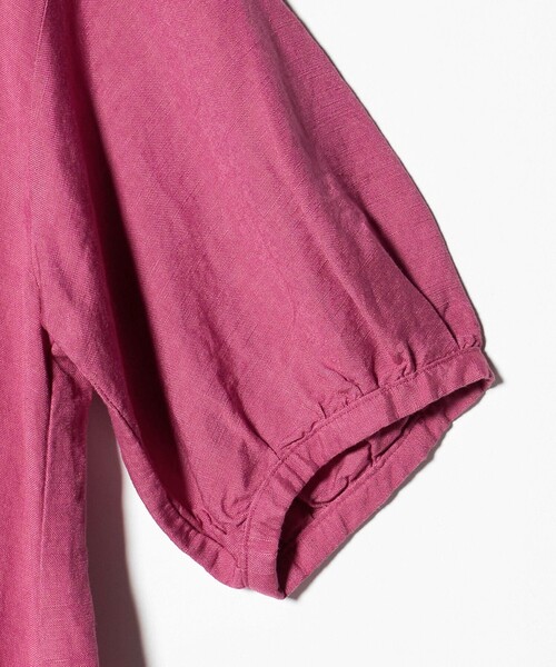 A DAY IN THE LIFE UNITED ARROWS(アデイインザライフユナイテッドアローズ)の「リネンレーヨン キーネックワンピース 5分袖<A DAY IN THE LIFE>(ワンピース・レディース・ブラック/ターコイズブルー系/ピンク/その他2・FREE)」の12枚目の写真
