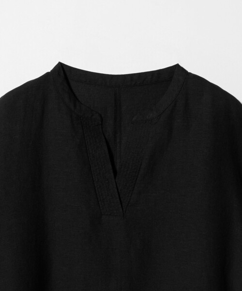 A DAY IN THE LIFE UNITED ARROWS(アデイインザライフユナイテッドアローズ)の「リネンレーヨン キーネックワンピース 5分袖<A DAY IN THE LIFE>(ワンピース・レディース・ブラック/ターコイズブルー系/ピンク/その他2・FREE)」の19枚目の写真