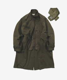 ECORR（エコル）の「[3 in 1 マフラーセット構成] アウトポスト フィッシュテールパーカー_カーキ（ミリタリージャケット）」