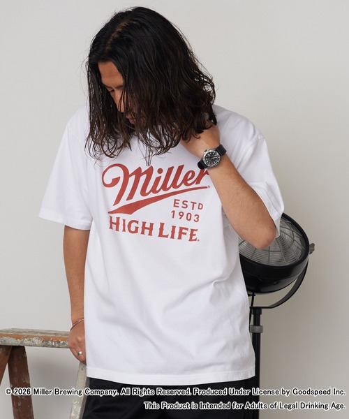 GOOD ROCK SPEED(グッドロックスピード)の「GOOD ROCK SPEED/グッドロックスピード Miller 秋 秋服 2026年秋冬(Tシャツ/カットソー・メンズ・ホワイト・M/L/XL)」の5枚目の写真