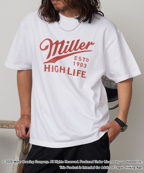 GOOD ROCK SPEED(グッドロックスピード)の「GOOD ROCK SPEED/グッドロックスピード Miller 秋 秋服 2026年秋冬(Tシャツ/カットソー・メンズ・ホワイト・M/L/XL)」の4枚目の写真