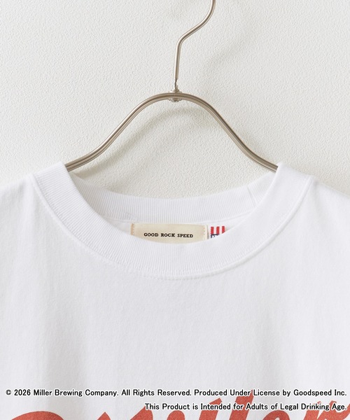 GOOD ROCK SPEED(グッドロックスピード)の「GOOD ROCK SPEED/グッドロックスピード Miller 秋 秋服 2026年秋冬(Tシャツ/カットソー・メンズ・ホワイト・M/L/XL)」の2枚目の写真