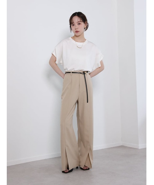 fifth(フィフス)の「ショルダータックカットソー(Tシャツ/カットソー・レディース・ホワイト/ブラック・M)」の6枚目の写真