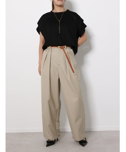 fifth(フィフス)の「ショルダータックカットソー(Tシャツ/カットソー・レディース・ホワイト/ブラック・M)」の12枚目の写真
