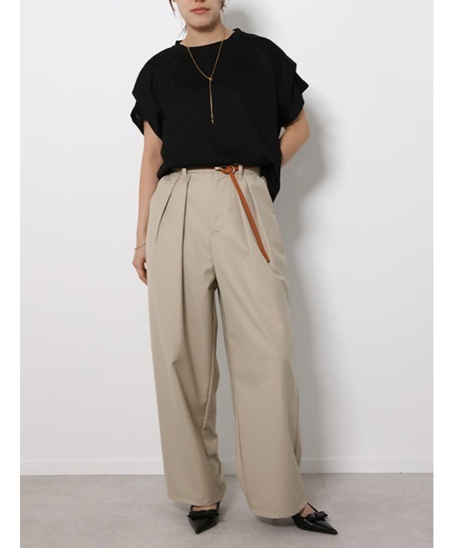 fifth(フィフス)の「ショルダータックカットソー(Tシャツ/カットソー・レディース・ホワイト/ブラック・M)」の13枚目の写真