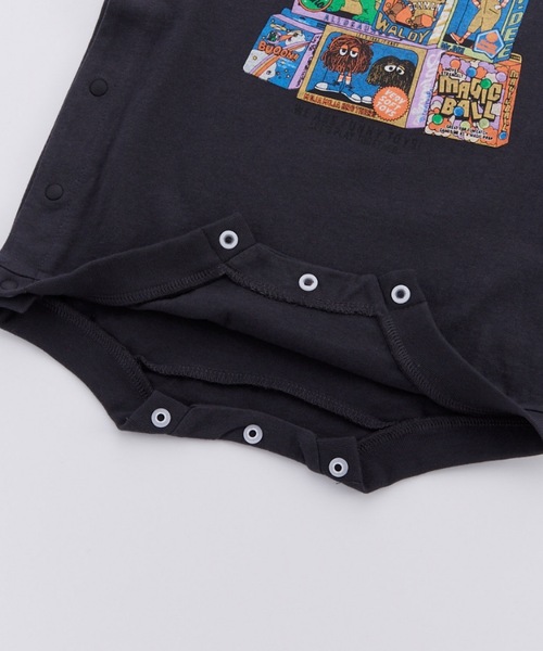 Ocean&Ground(オーシャン&グラウンド)の「FUNNY TOY’Sプリントロンパス(ロンパース・キッズ・ブラック/ライトブルー/ホワイト・70/80)」の9枚目の写真
