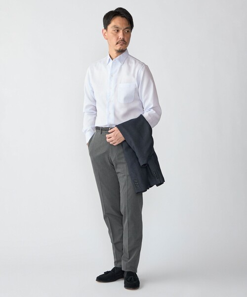 SHIPS(シップス)の「SHIPS: ICE COTTON ワッフル イタリアン ボタンダウン ソリッド シャツ(シャツ/ブラウス・メンズ・ホワイト/ピンク/ライトブルー・39/40/41)」の5枚目の写真