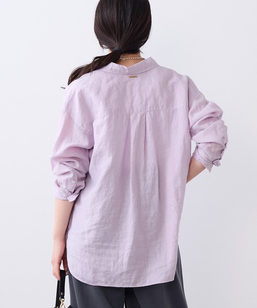 MICA&DEAL(マイカ&ディール)の「ラミー2WAYシアーシャツ(シャツ/ブラウス・レディース・キャメル/ラベンダー/ブラック/オフホワイト・FREE)」の16枚目の写真