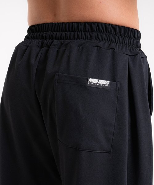 PHYSICAL GARMENTS（フィジカルガーメンツ）の「P4024 (裏起毛) 機能性ピンタックワイドパンツ [ブラック]（スウェットパンツ・メンズ・その他・MEDIUM/X-LARGE/LARGE）」の3枚目の写真