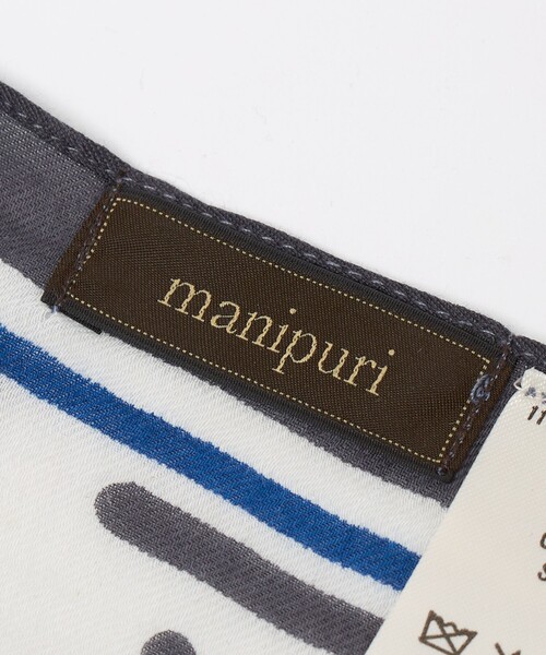 manipuri（マニプリ）の「【別注】＜manipuri＞C/SI ストール ‐united LOVE project 2026‐（ストール/ショール・レディース・コバルトブルー・FREE）」の8枚目の写真