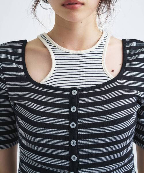 CODE A(コードエー)の「Robert P. Miller*CODE A|twin layer tank set(その他トップス・レディース・レッド系1/ブラック/ライトイエロー系/グレー/ライトブルー・00)」の8枚目の写真
