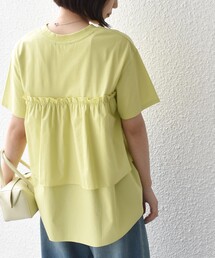 SHIPS Colors（シップス カラーズ）の「SHIPS Colors:〈手洗い可能〉バックティアード デザイン カットソー（Tシャツ/カットソー・レディース）」