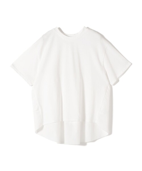 SHIPS Colors(シップス カラーズ)の「SHIPS Colors:〈手洗い可能〉バックティアード デザイン カットソー(Tシャツ/カットソー・レディース・イエロー/ブラック/オフホワイト・ONE SIZE)」の4枚目の写真