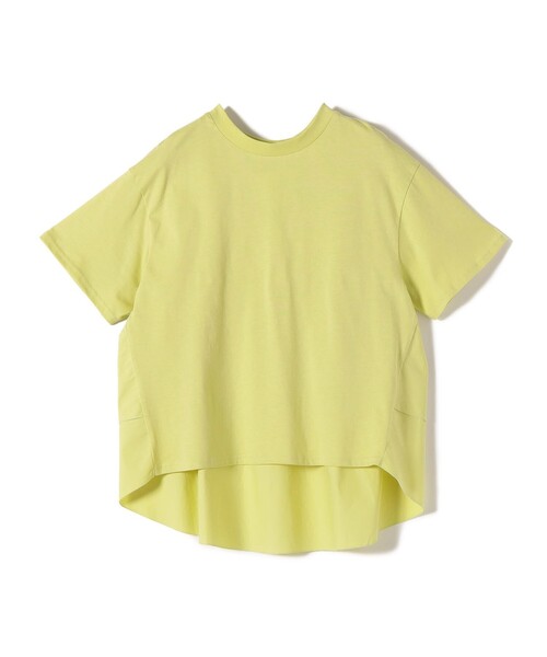 SHIPS Colors(シップス カラーズ)の「SHIPS Colors:〈手洗い可能〉バックティアード デザイン カットソー(Tシャツ/カットソー・レディース・イエロー/ブラック/オフホワイト・ONE SIZE)」の6枚目の写真