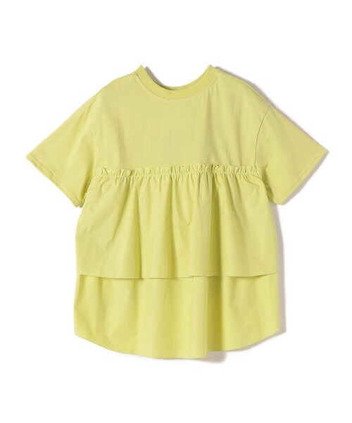 SHIPS Colors(シップス カラーズ)の「SHIPS Colors:〈手洗い可能〉バックティアード デザイン カットソー(Tシャツ/カットソー・レディース・イエロー/ブラック/オフホワイト・ONE SIZE)」の7枚目の写真