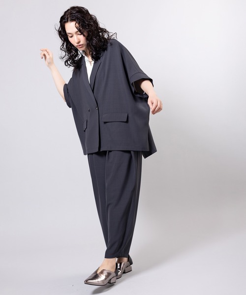 OSMOSIS(オズモーシス)の「タックカーブパンツ(その他パンツ・レディース・ダークグレー/ブラック/ライトグレー・ONE SIZE)」の13枚目の写真