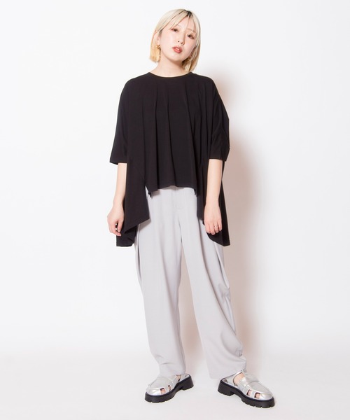 OSMOSIS(オズモーシス)の「タックカーブパンツ(その他パンツ・レディース・ダークグレー/ブラック/ライトグレー・ONE SIZE)」の19枚目の写真