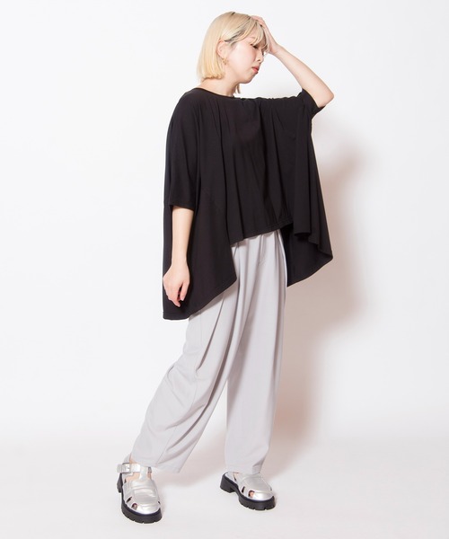 OSMOSIS(オズモーシス)の「タックカーブパンツ(その他パンツ・レディース・ダークグレー/ブラック/ライトグレー・ONE SIZE)」の21枚目の写真