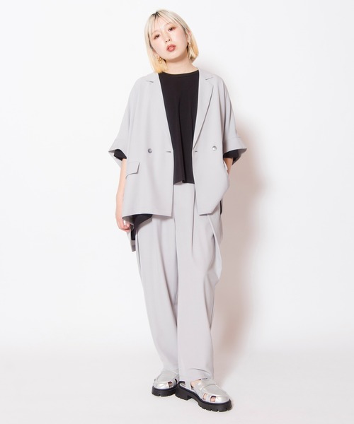 OSMOSIS(オズモーシス)の「タックカーブパンツ(その他パンツ・レディース・ダークグレー/ブラック/ライトグレー・ONE SIZE)」の22枚目の写真