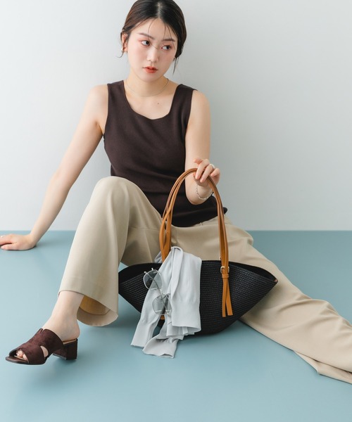 RODE SKO（ロデスコ）の「ブレードバスケットバッグ（かごバッグ・レディース・ブラック/ベージュ系その他・-）」の3枚目の写真