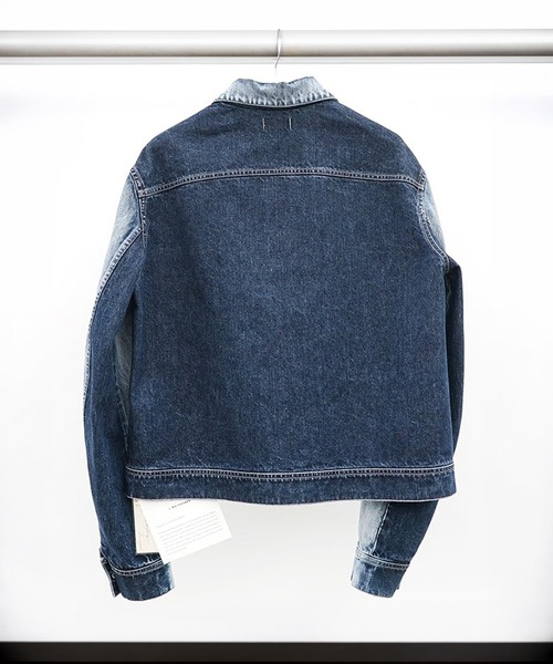 Nomat(ノマット)の「Two-tone Denim Nlouson(テーラードジャケット・メンズ・インディゴブルー・2/3)」の4枚目の写真