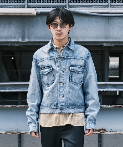Nomat(ノマット)の「Two-tone Denim Nlouson(テーラードジャケット・メンズ・インディゴブルー・2/3)」の2枚目の写真