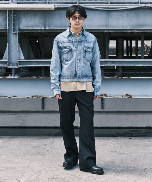 Nomat(ノマット)の「Two-tone Denim Nlouson(テーラードジャケット・メンズ・インディゴブルー・2/3)」の5枚目の写真