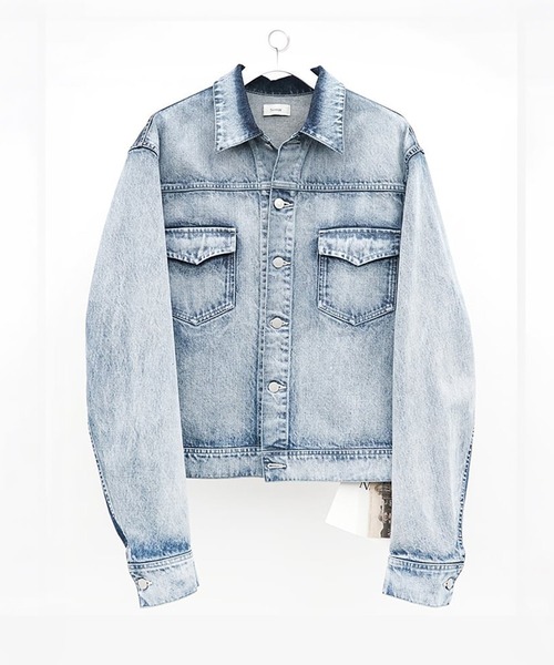 Nomat(ノマット)の「Two-tone Denim Nlouson(テーラードジャケット・メンズ・インディゴブルー・2/3)」の3枚目の写真