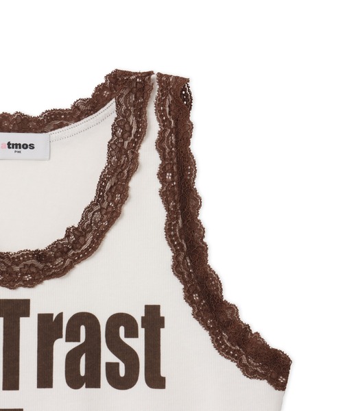 atmos pink（アトモスピンク）の「atmos pink Lace Tank Top / アトモス ピンク レース タンクトップ（タンクトップ・レディース・ホワイト/ブラック・FREE）」の5枚目の写真