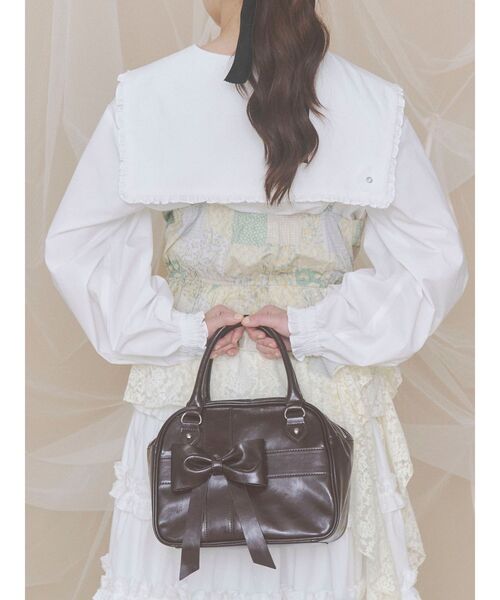 merry jenny(メリージェニー)の「bow ribbon gift bag(ハンドバッグ・レディース・ブルー/レッド/ブラウン・FREE)」の14枚目の写真