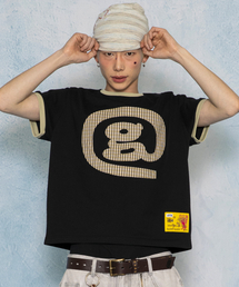 GLACK（グラック）の「GT181 ウェルクサインリンガーTシャツ (ブラック)（Tシャツ/カットソー）」