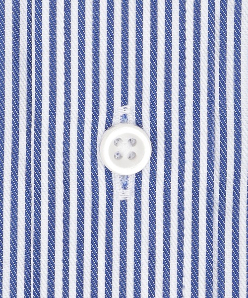 TOKYO SHIRTS(トウキョウシャツ)の「【Layered Cool】【吸水速乾】 形態安定ノンアイロン ボタンダウン 半袖ビジネスワイシャツ(ビジネスシャツ・メンズ・ブルー・首回り37cm/首回り39cm/首回り41cm/首回り42cm/首回り43cm)」の4枚目の写真