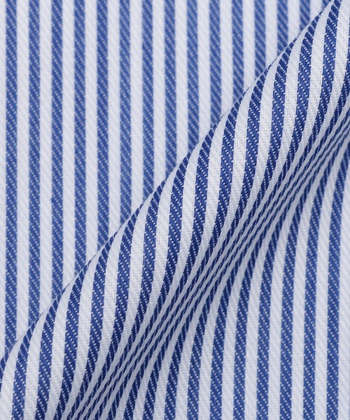 TOKYO SHIRTS(トウキョウシャツ)の「【Layered Cool】【吸水速乾】 形態安定ノンアイロン ボタンダウン 半袖ビジネスワイシャツ(ビジネスシャツ・メンズ・ブルー・首回り37cm/首回り39cm/首回り41cm/首回り42cm/首回り43cm)」の5枚目の写真