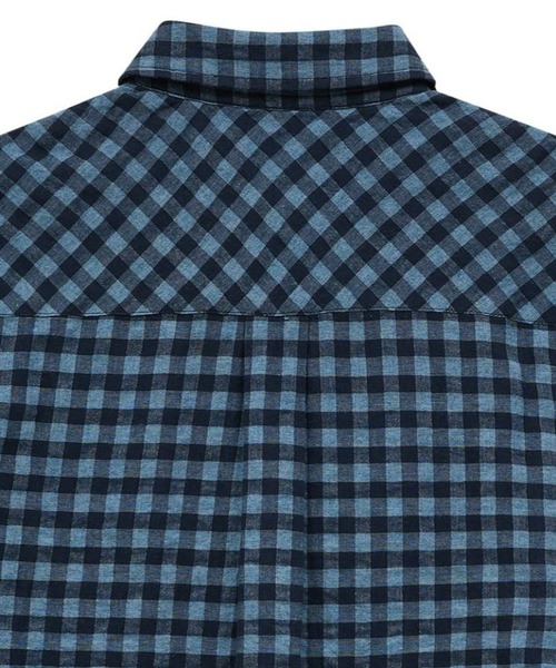 HOODHOOD(フッドフッド)の「【UNISEX】HOODHOOD/スターアップリケチェックシャツ(シャツ/ブラウス・レディース・ブラック/ブルー・MEDIUM)」の3枚目の写真