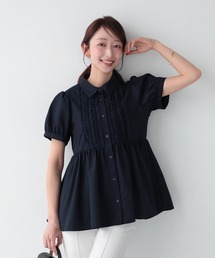Fit more｜フィットモアのトップス（ブルー・ネイビー/青色系・フリル