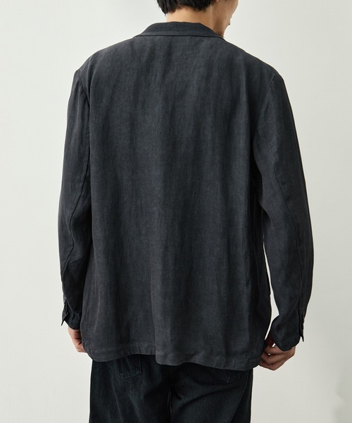 CITY TOKYO（シティトウキョウ）の「【CITY TOKYO/シティートーキョー】Fade linen リラックスジャケット（テーラードジャケット・メンズ・ベージュ/ダークグレー・2/1/3）」の17枚目の写真