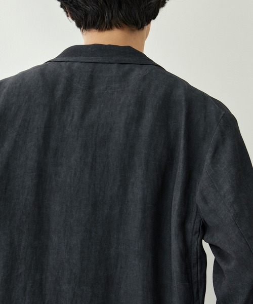 CITY TOKYO（シティトウキョウ）の「【CITY TOKYO/シティートーキョー】Fade linen リラックスジャケット（テーラードジャケット・メンズ・ベージュ/ダークグレー・2/1/3）」の22枚目の写真