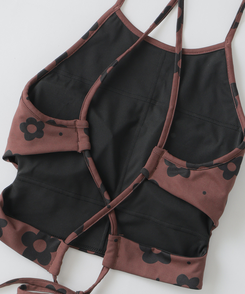 IENA ENFANT(イエナアンファン)の「【myriam swim/ミリアムスイム】 Cropped High NeckTop(大人サイズ)(水着・レディース・ブラウン・SMALL)」の7枚目の写真