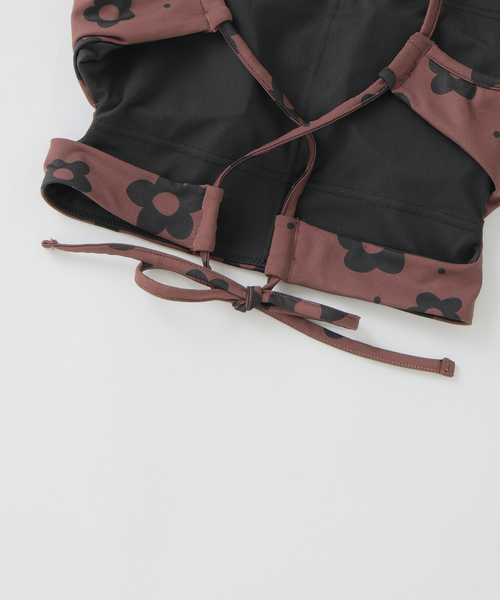IENA ENFANT(イエナアンファン)の「【myriam swim/ミリアムスイム】 Cropped High NeckTop(大人サイズ)(水着・レディース・ブラウン・SMALL)」の8枚目の写真