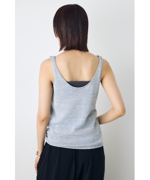 AZUL by moussy(アズールバイマウジー)の「メランジニットキャミソール(キャミソール・レディース・ブルー系その他/ベージュ系その他/イエロー系その他・SMALL/MEDIUM)」の14枚目の写真