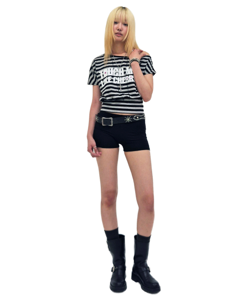 runningHIGH（ランニングハイ）の「ストライプワンショルダーH/Sティー[ブラック]（Tシャツ/カットソー・レディース・その他・FREE）」の12枚目の写真