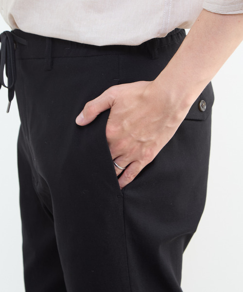 MEN'S MELROSE(メンズメルローズ)の「ハイストレッチスリムテーパードパンツ(チノパンツ・メンズ・ホワイト/ネイビー/ブラック・3/4/5/2)」の12枚目の写真