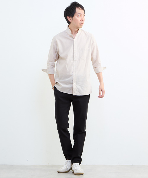 MEN'S MELROSE(メンズメルローズ)の「ハイストレッチスリムテーパードパンツ(チノパンツ・メンズ・ホワイト/ネイビー/ブラック・3/4/5/2)」の16枚目の写真