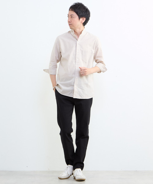 MEN'S MELROSE(メンズメルローズ)の「ハイストレッチスリムテーパードパンツ(チノパンツ・メンズ・ホワイト/ネイビー/ブラック・3/4/5/2)」の17枚目の写真