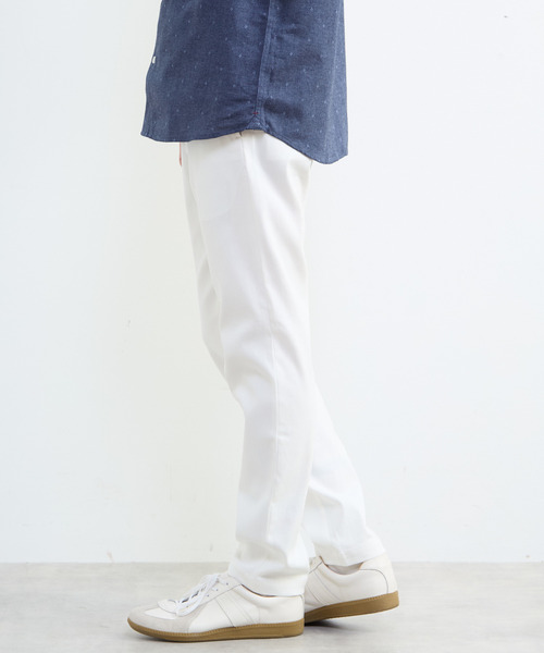 MEN'S MELROSE(メンズメルローズ)の「ハイストレッチスリムテーパードパンツ(チノパンツ・メンズ・ホワイト/ネイビー/ブラック・3/4/5/2)」の21枚目の写真