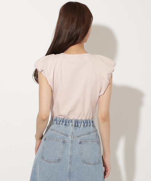 AND COUTURE(アンドクチュール)の「タックバルーンスリーブプルオーバー(Tシャツ/カットソー・レディース・ピンク/チャコールグレー/オフホワイト・FREE)」の18枚目の写真