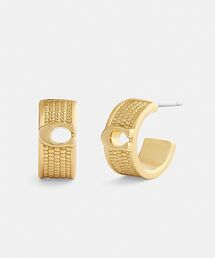 リンクド C スモール フープ ピアス（ピアス（両耳用））｜COACH