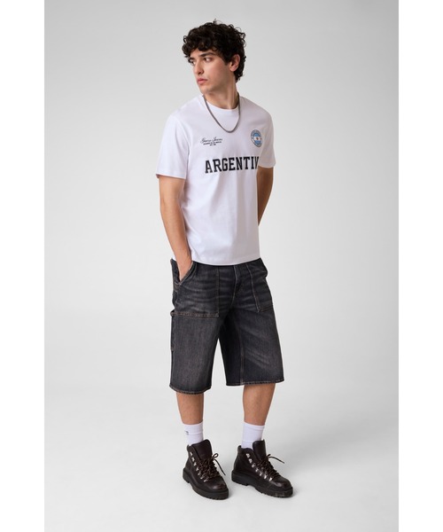 GUESS JEANS(ゲスジーンズ)の「GUESS JEANS World Cup Tee Tシャツ 半袖 ワールドカップ(Tシャツ/カットソー・メンズ・ホワイト×ブルー/レッド/ブルー/イエロー×グリーン/ホワイト・X-LARGE/SMALL/XX-LARGE/LARGE/MEDIUM)」の10枚目の写真
