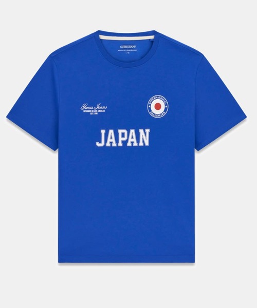 青いTシャツ Mサイズ 81.3 GO! GO! NIPPON!! GUESS JEANS World Cup Tee Tシャツ 半袖 ワールドカップ | GUESS(ゲス