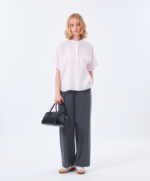 MACKINTOSH PHILOSOPHY(マッキントッシュ フィロソフィー)の「リネンミックスバンドカラーシャツ(シャツ/ブラウス・レディース・ピンク系その他2/ブルー系その他2/ブラウン系その他4・36/38)」の12枚目の写真